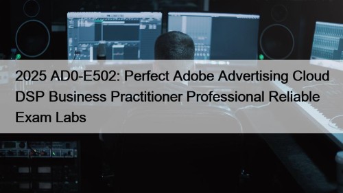 2025 AD0-E502: Perfect Adobe Advertising Cloud DSP Business ...